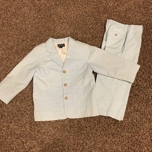 The Children’s Place Stripe Powder Blue Suit Sz 4T
